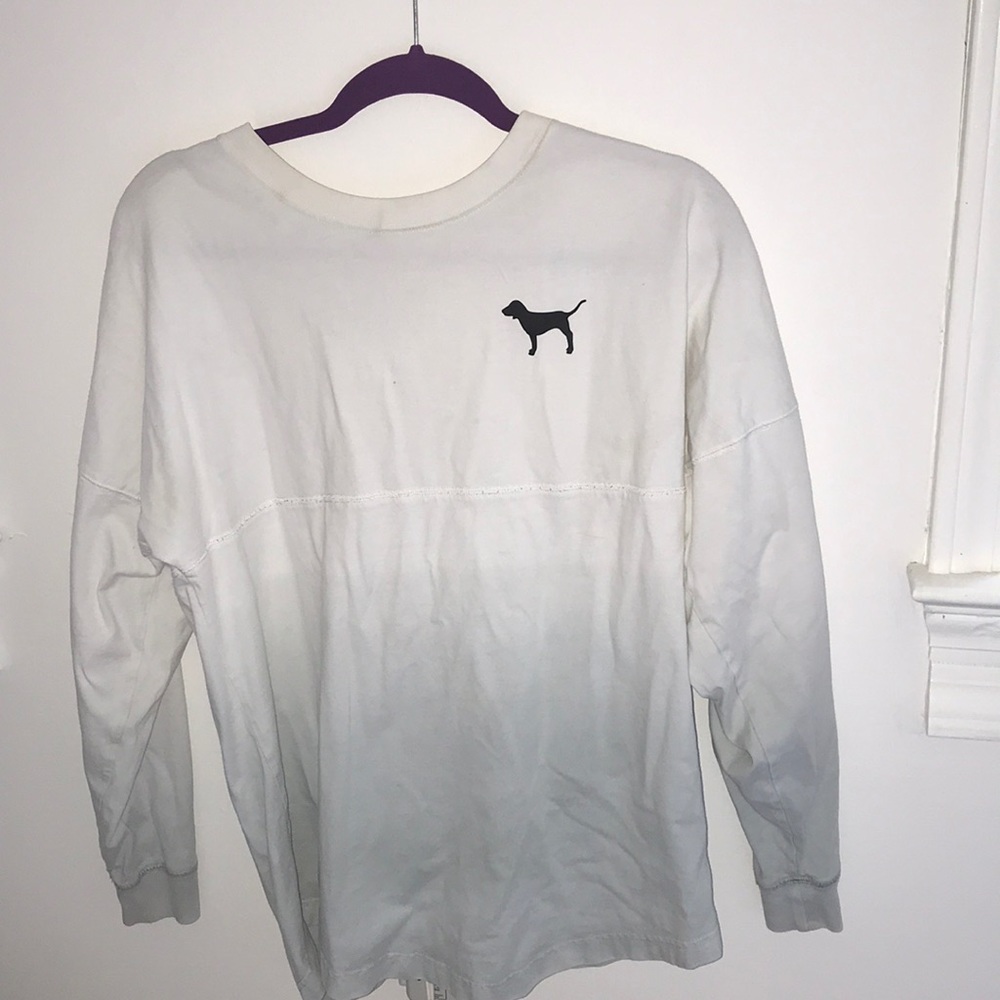 Rare PINK long sleeve logo tee